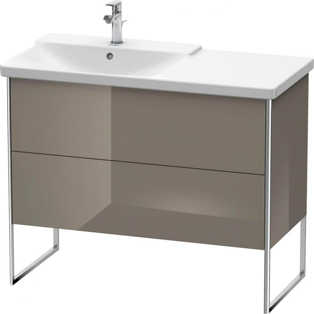 Duravit XSquare Floor Standing Vanity Unit  Flannel Gray High Gloss