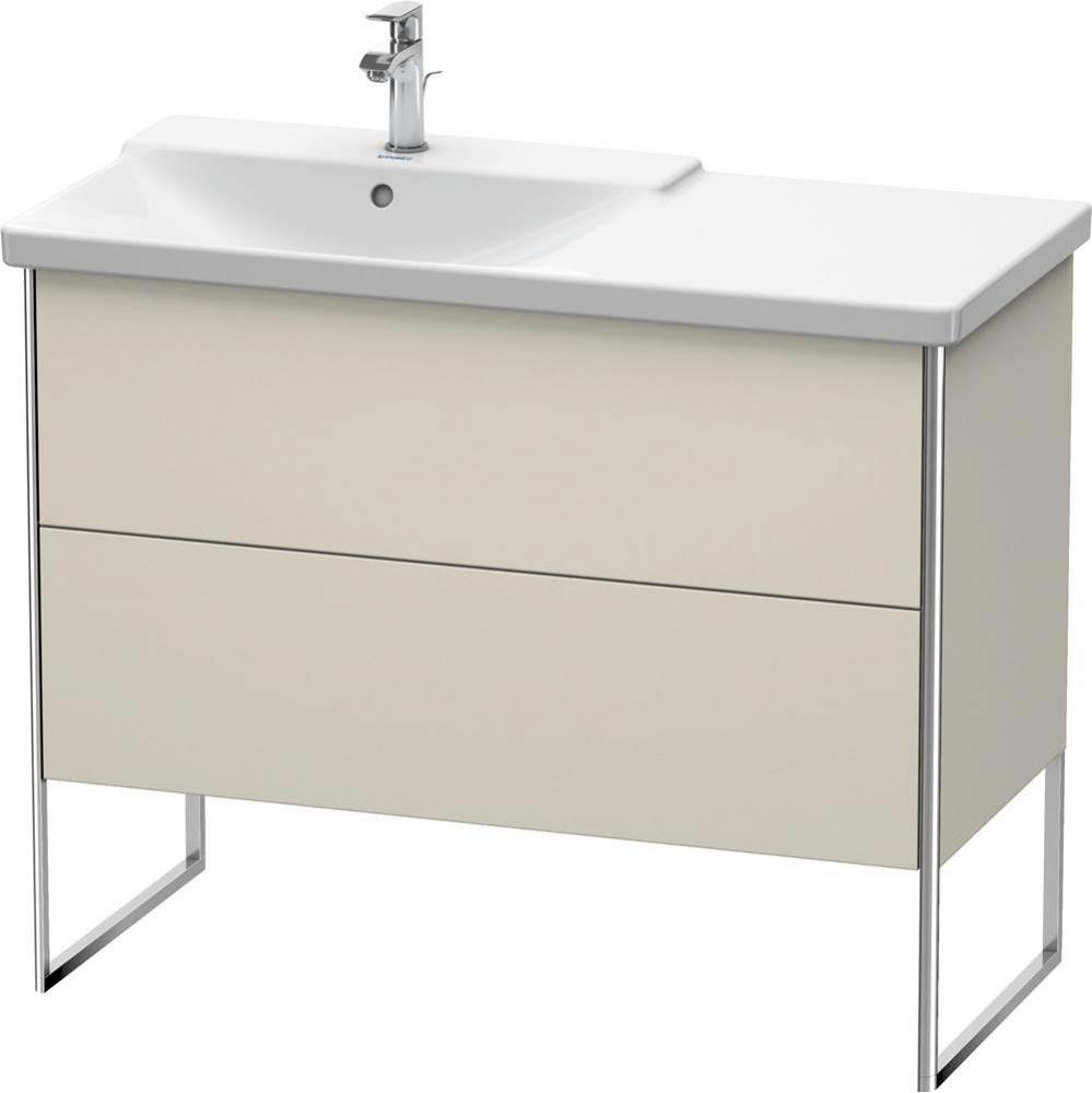 Duravit XSquare Floor Standing Vanity Unit  Taupe Matte