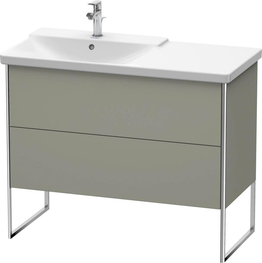 Duravit XSquare Floor Standing Vanity Unit  Stone Gray Satin Matte