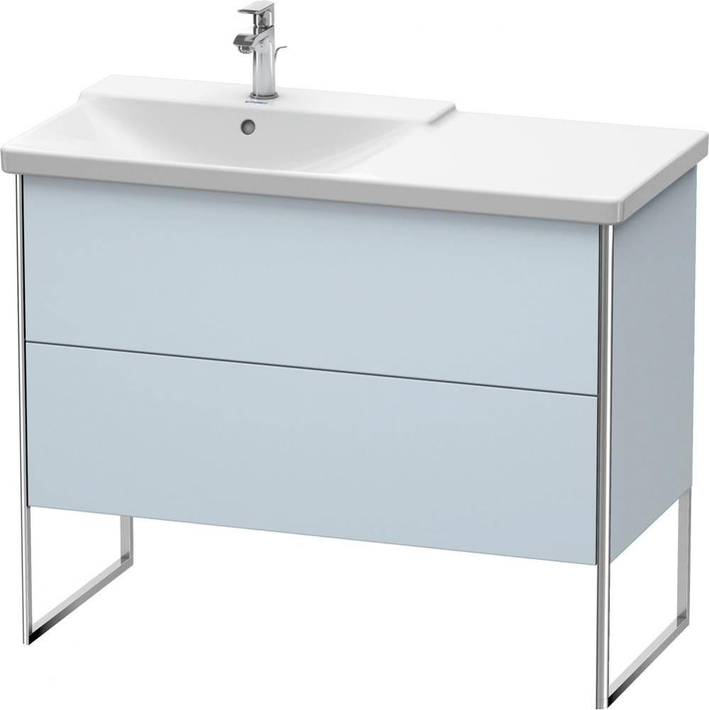 Duravit XSquare Floor Standing Vanity Unit  Light Blue Satin Matte