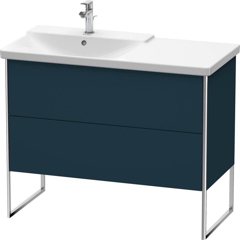 Duravit XSquare Floor Standing Vanity Unit  Night Blue Satin Matte