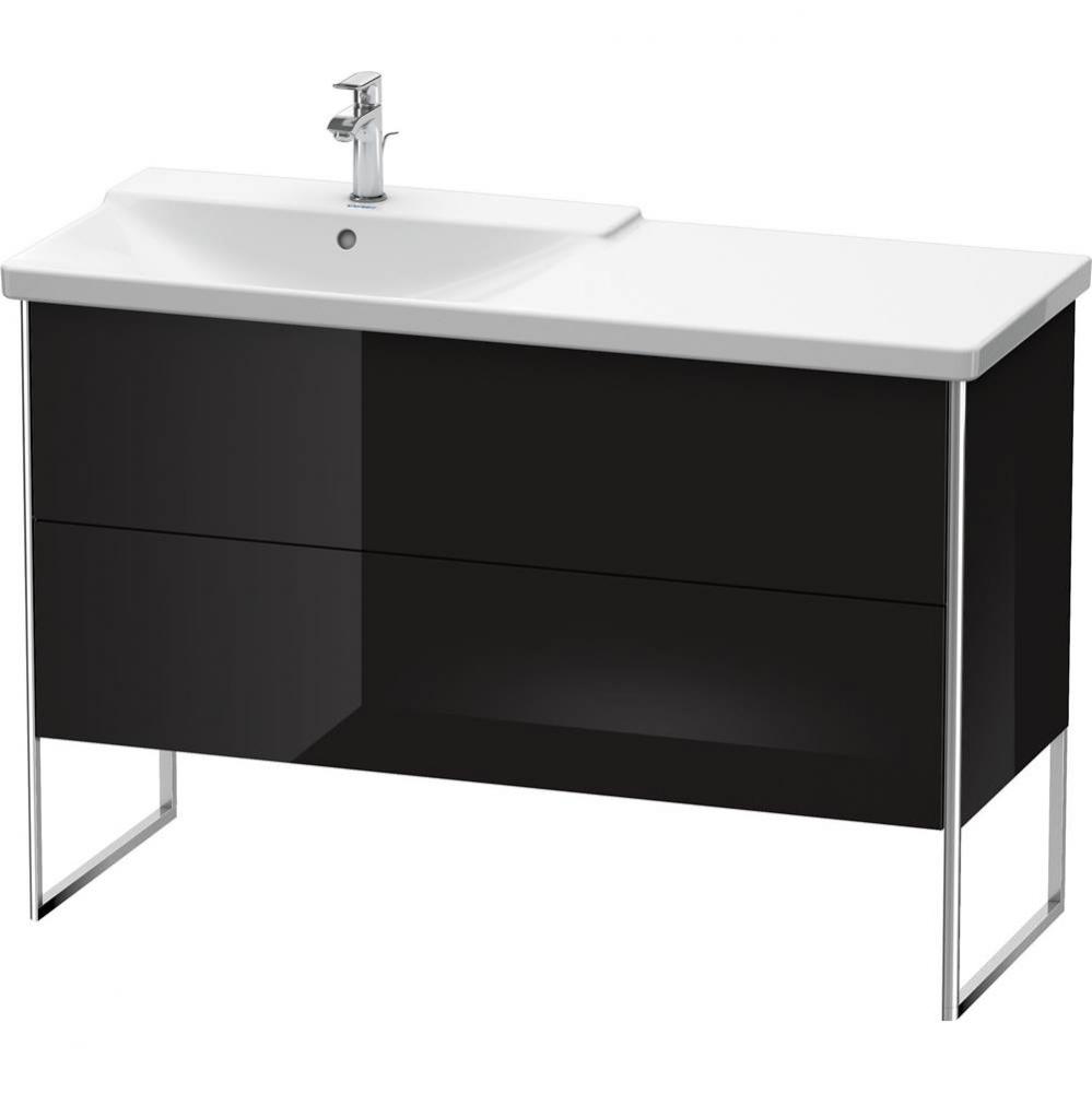 Duravit XSquare Floor Standing Vanity Unit  Black High Gloss