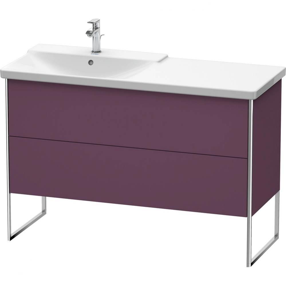 Duravit XSquare Floor Standing Vanity Unit  Aubergine Satin Matte