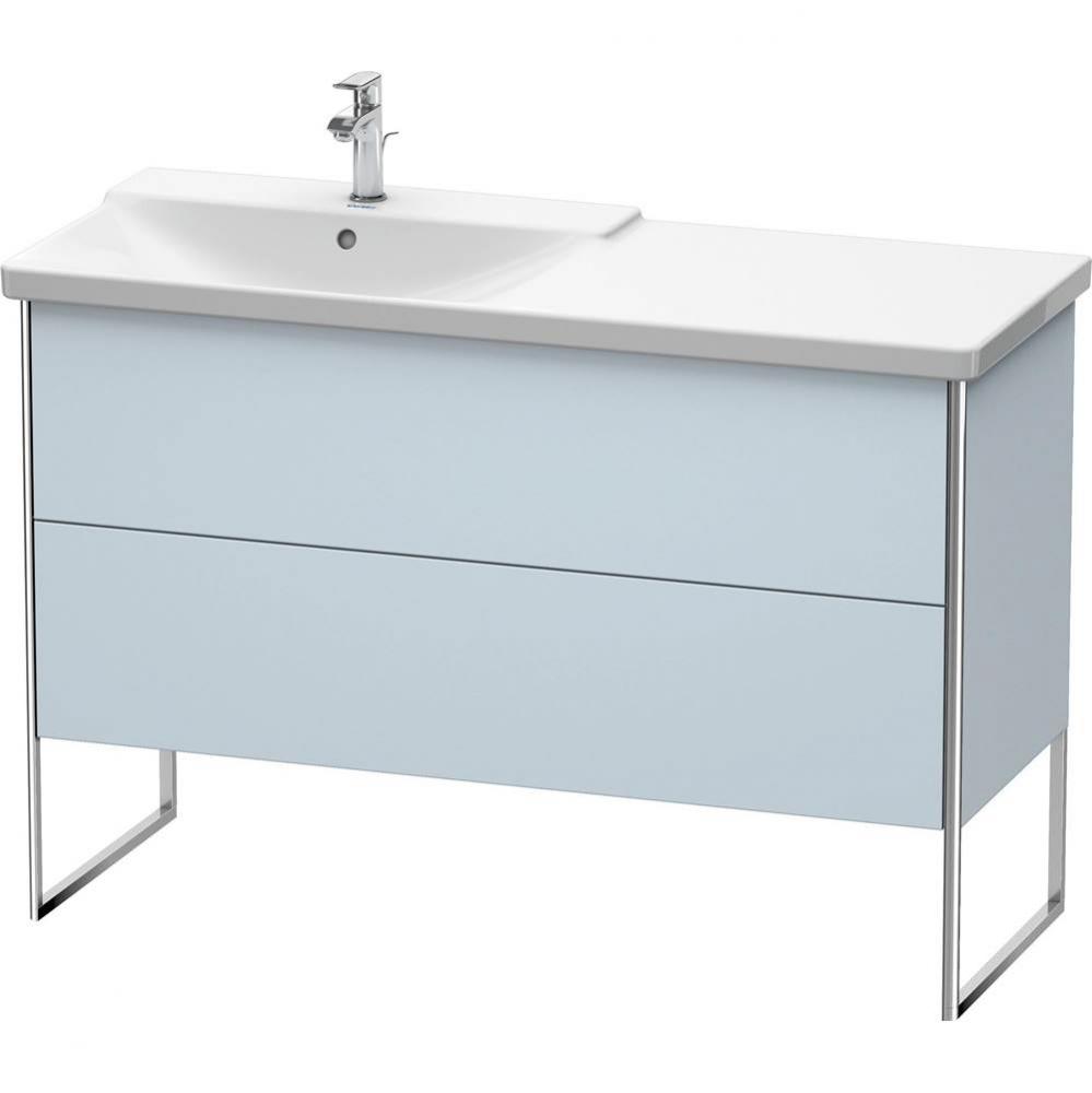 Duravit XSquare Floor Standing Vanity Unit  Light Blue Satin Matte