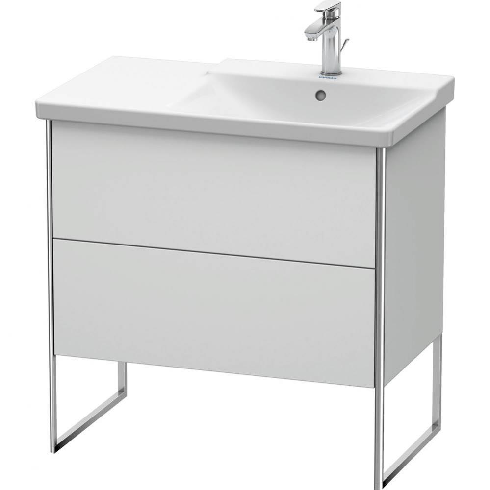 Duravit XSquare Floor Standing Vanity Unit  White Satin Matte