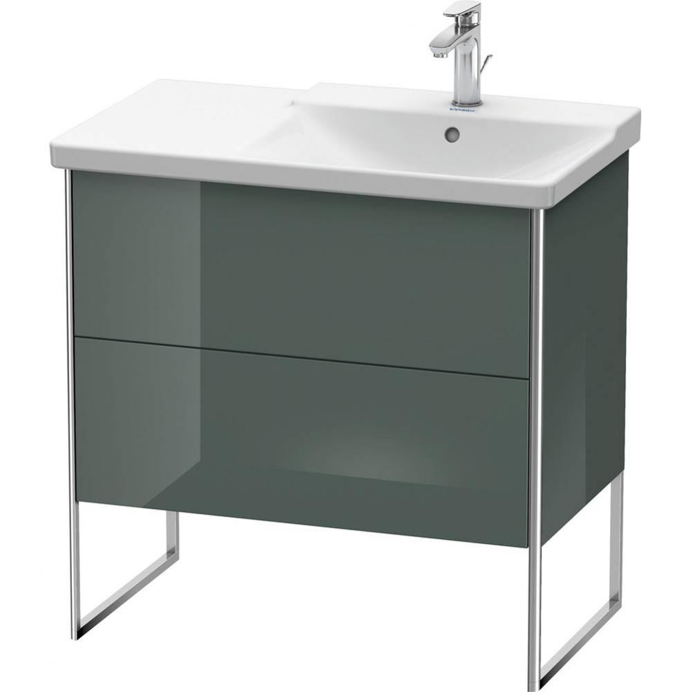 Duravit XSquare Floor Standing Vanity Unit  Dolomiti Gray High Gloss