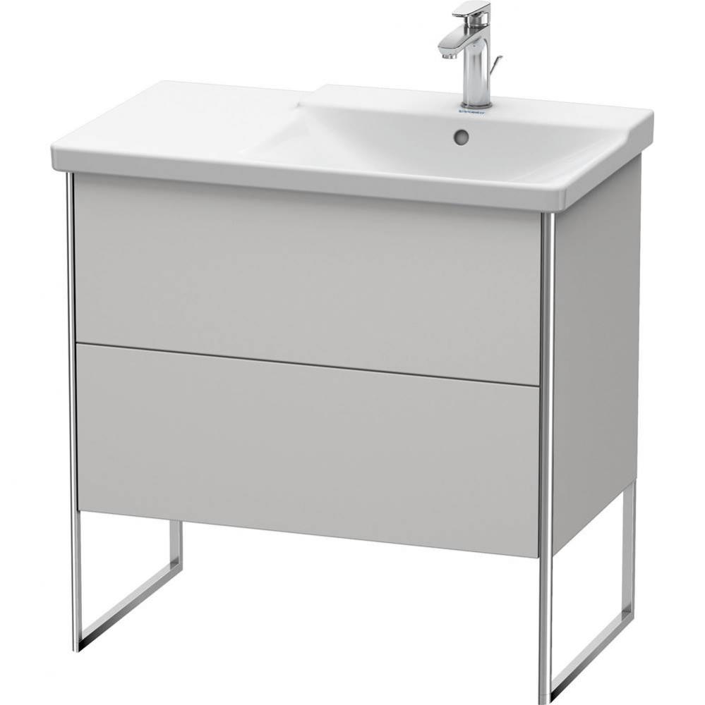 Duravit XSquare Floor Standing Vanity Unit  Nordic White Satin Matte