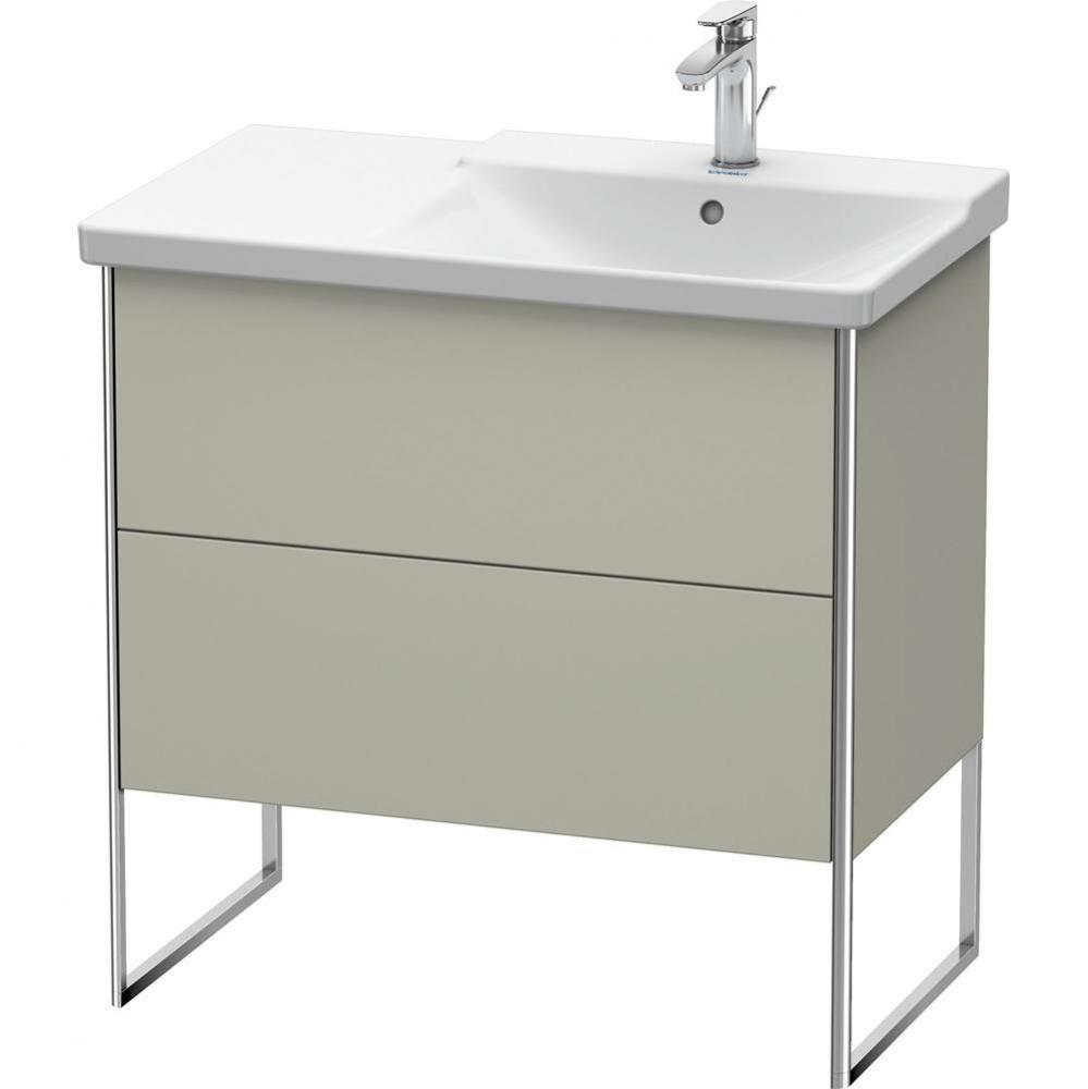 Duravit XSquare Floor Standing Vanity Unit  Taupe Satin Matte