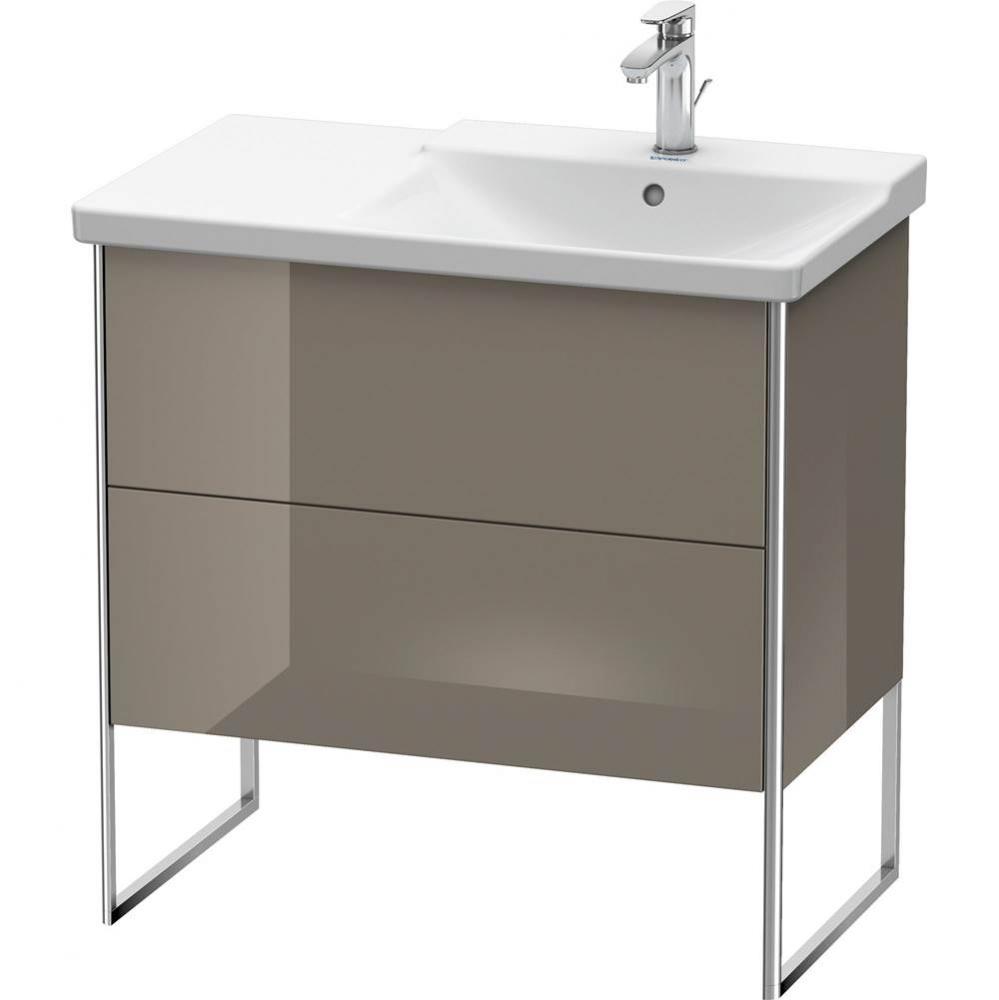 Duravit XSquare Floor Standing Vanity Unit  Flannel Gray High Gloss