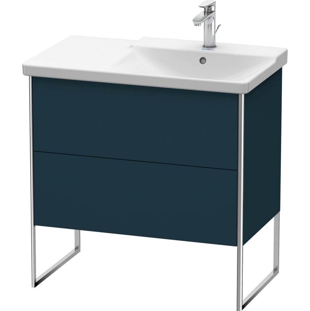 Duravit XSquare Floor Standing Vanity Unit  Night Blue Satin Matte