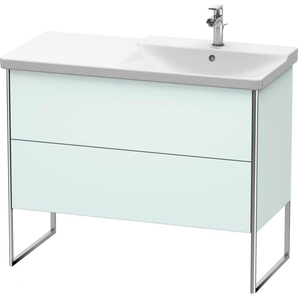 Duravit XSquare Floor Standing Vanity Unit  Light Blue Matte