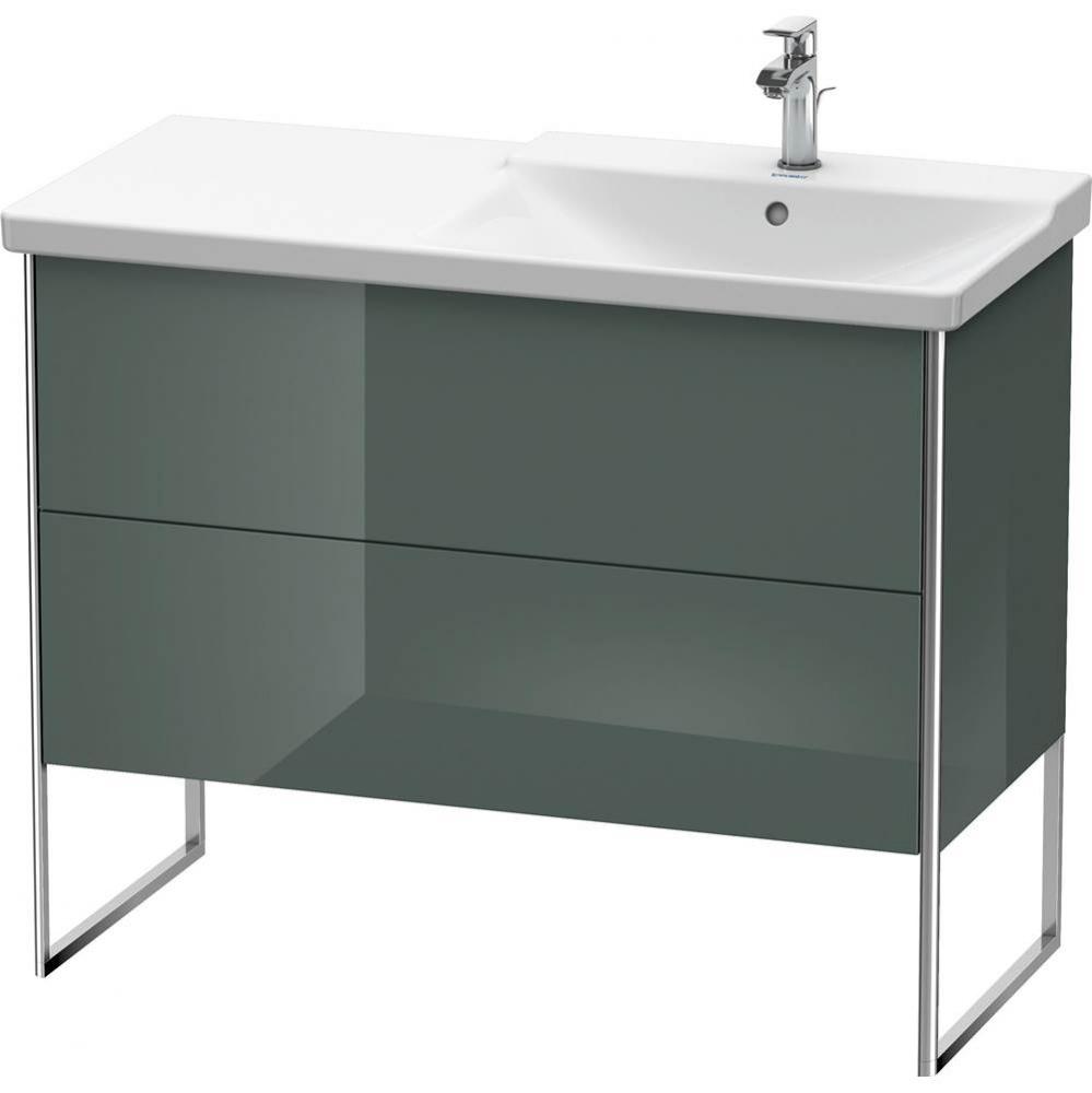 Duravit XSquare Floor Standing Vanity Unit  Dolomiti Gray High Gloss