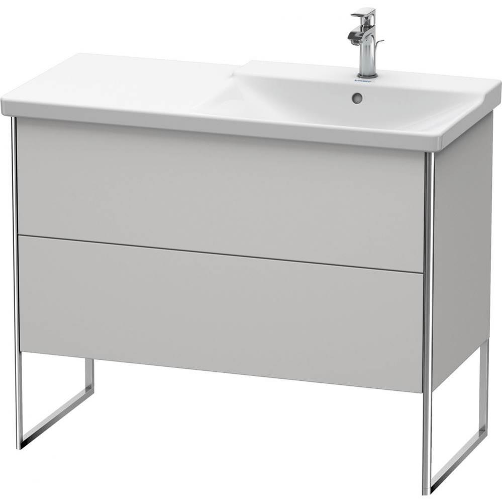 Duravit XSquare Floor Standing Vanity Unit  Nordic White Satin Matte