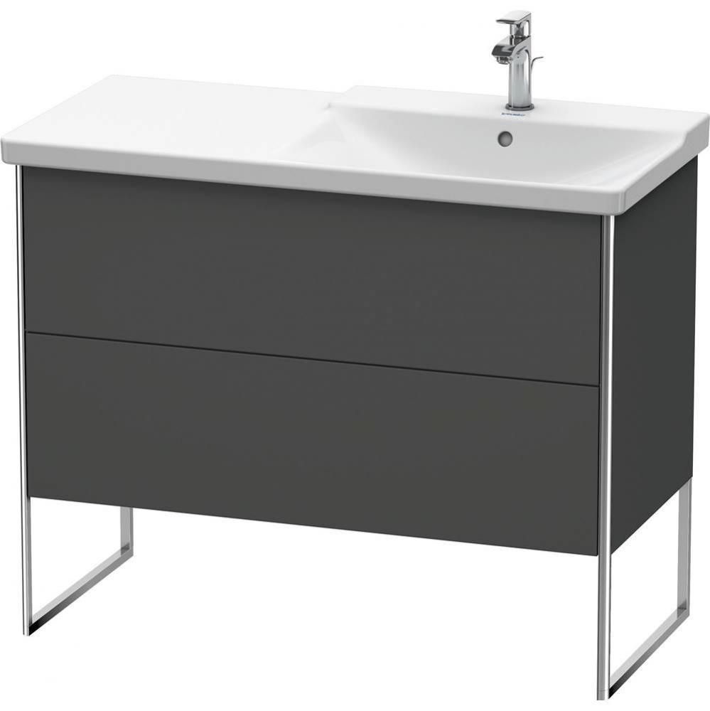 Duravit XSquare Floor Standing Vanity Unit  Graphite Matte