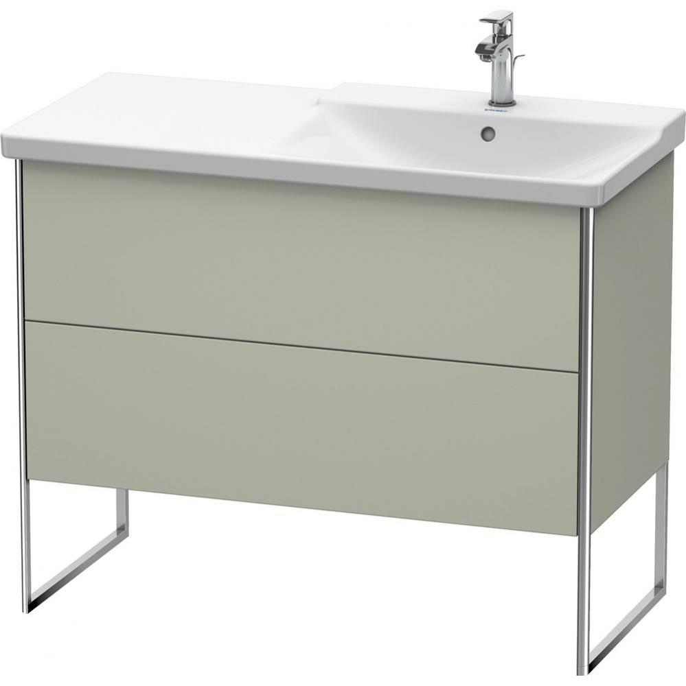 Duravit XSquare Floor Standing Vanity Unit  Taupe Satin Matte