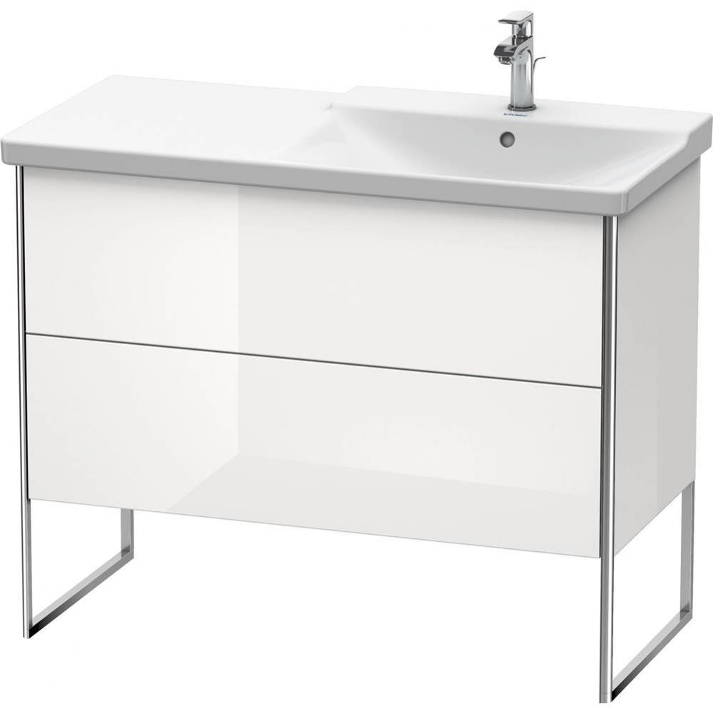 Duravit XSquare Floor Standing Vanity Unit  White High Gloss