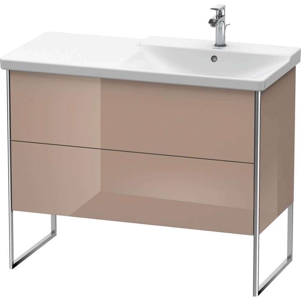 Duravit XSquare Floor Standing Vanity Unit  Cappuccino High Gloss