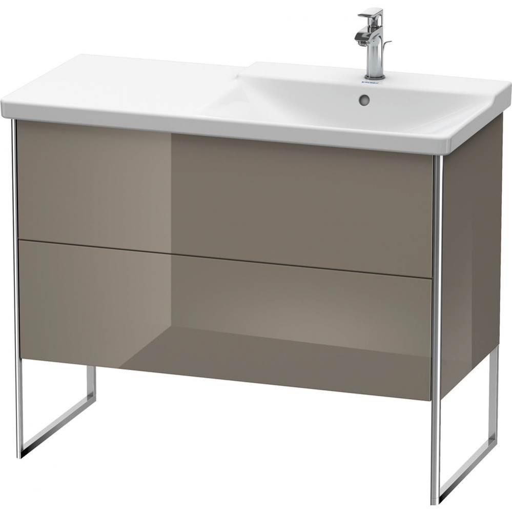 Duravit XSquare Floor Standing Vanity Unit  Flannel Gray High Gloss