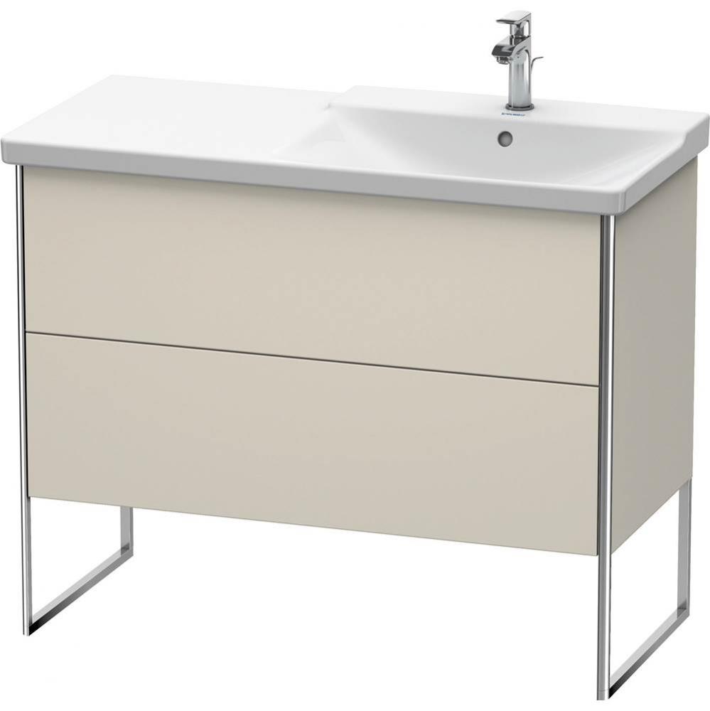 Duravit XSquare Floor Standing Vanity Unit  Taupe Matte