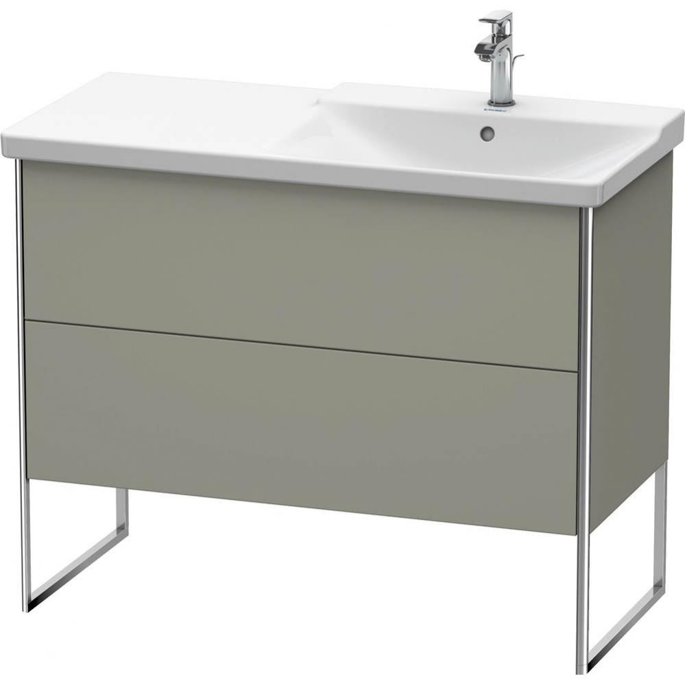 Duravit XSquare Floor Standing Vanity Unit  Stone Gray Satin Matte