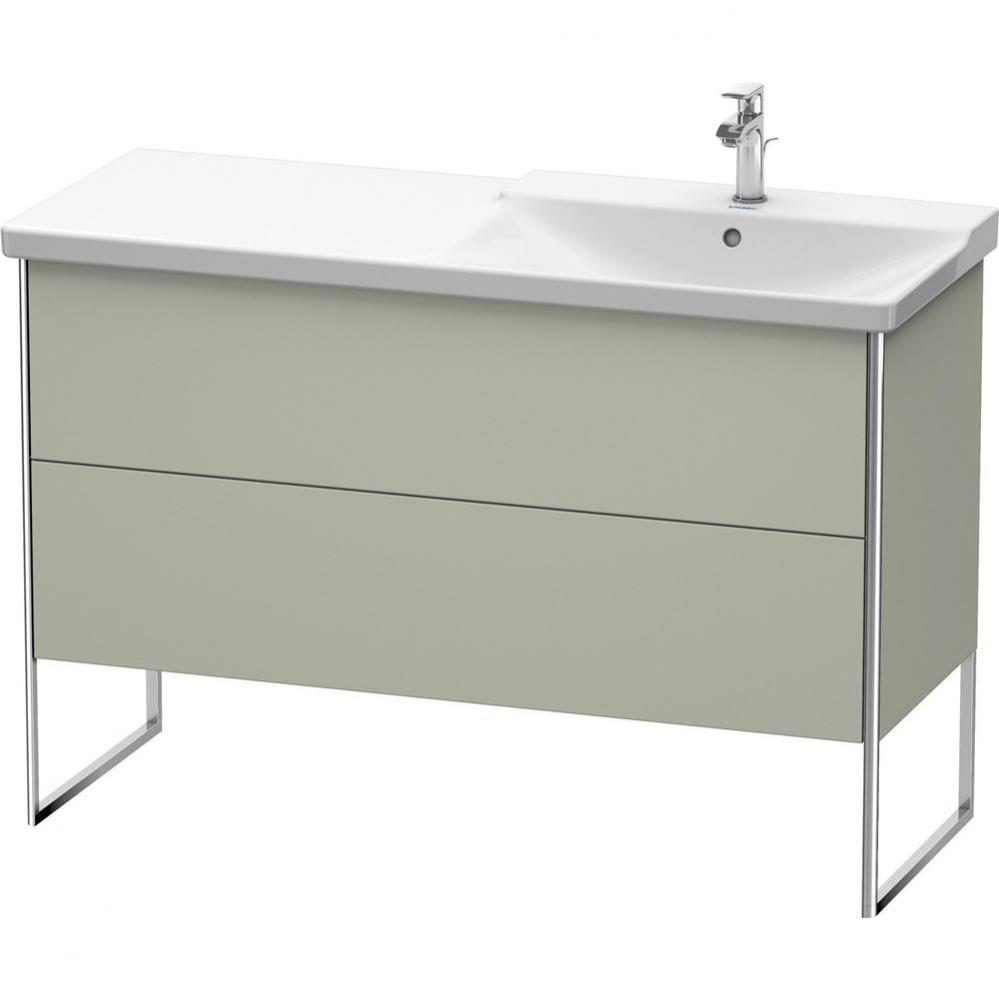 Duravit XSquare Floor Standing Vanity Unit  Taupe Satin Matte