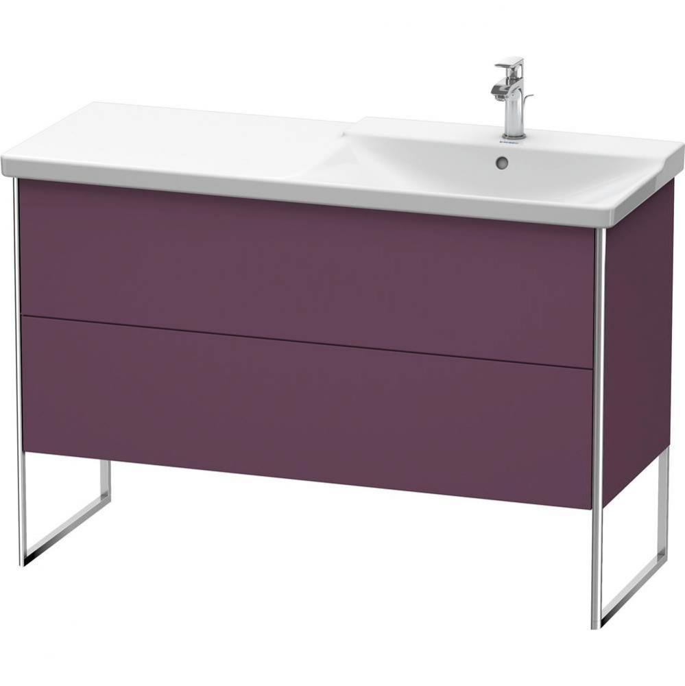 Duravit XSquare Floor Standing Vanity Unit  Aubergine Satin Matte