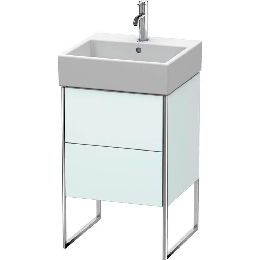 Duravit XSquare Floor Standing Vanity Unit  Light Blue Matte