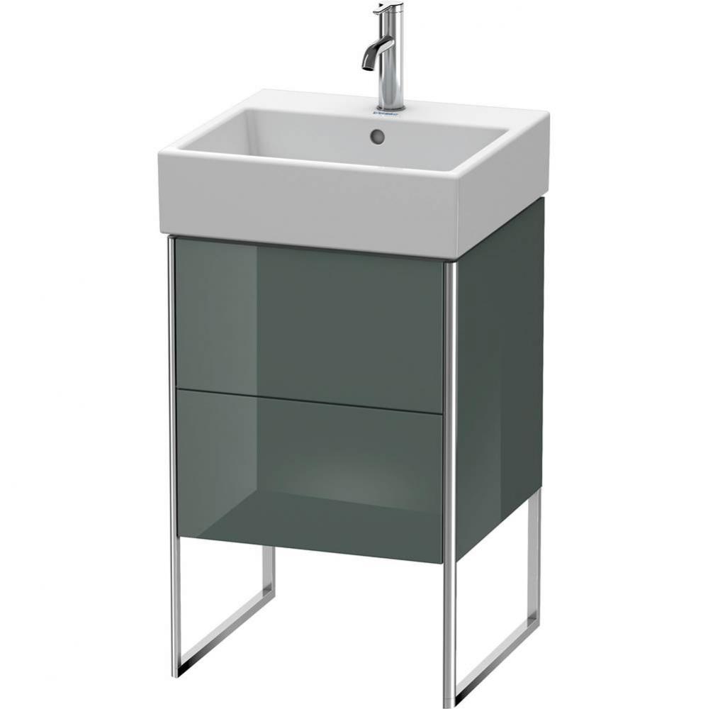 Duravit XSquare Two Drawer Floorstanding Vanity Unit Dolomite Gray