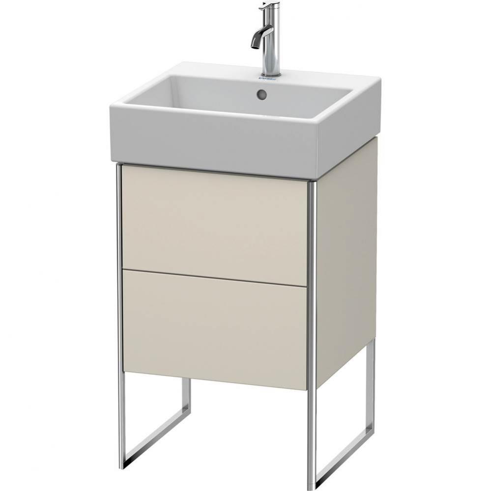 Duravit XSquare Two Drawer Floorstanding Vanity Unit Taupe