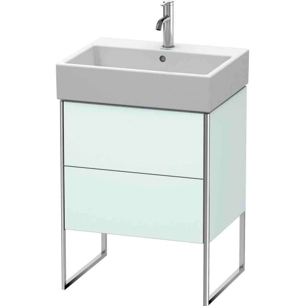 Duravit XSquare Floor Standing Vanity Unit  Light Blue Matte