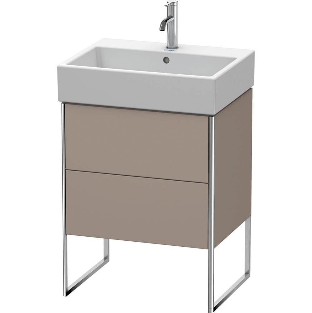 Duravit XSquare Two Drawer Floorstanding Vanity Unit Basalt