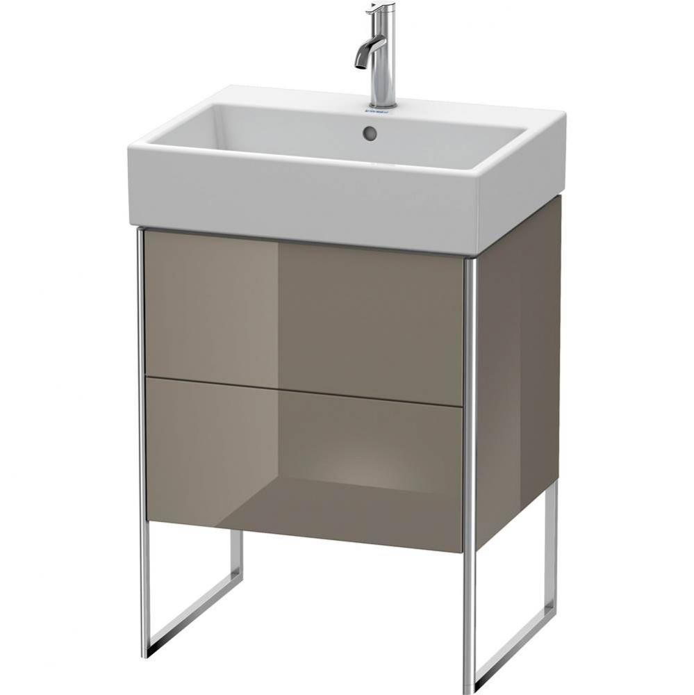 Duravit XSquare Two Drawer Floorstanding Vanity Unit Flannel Gray