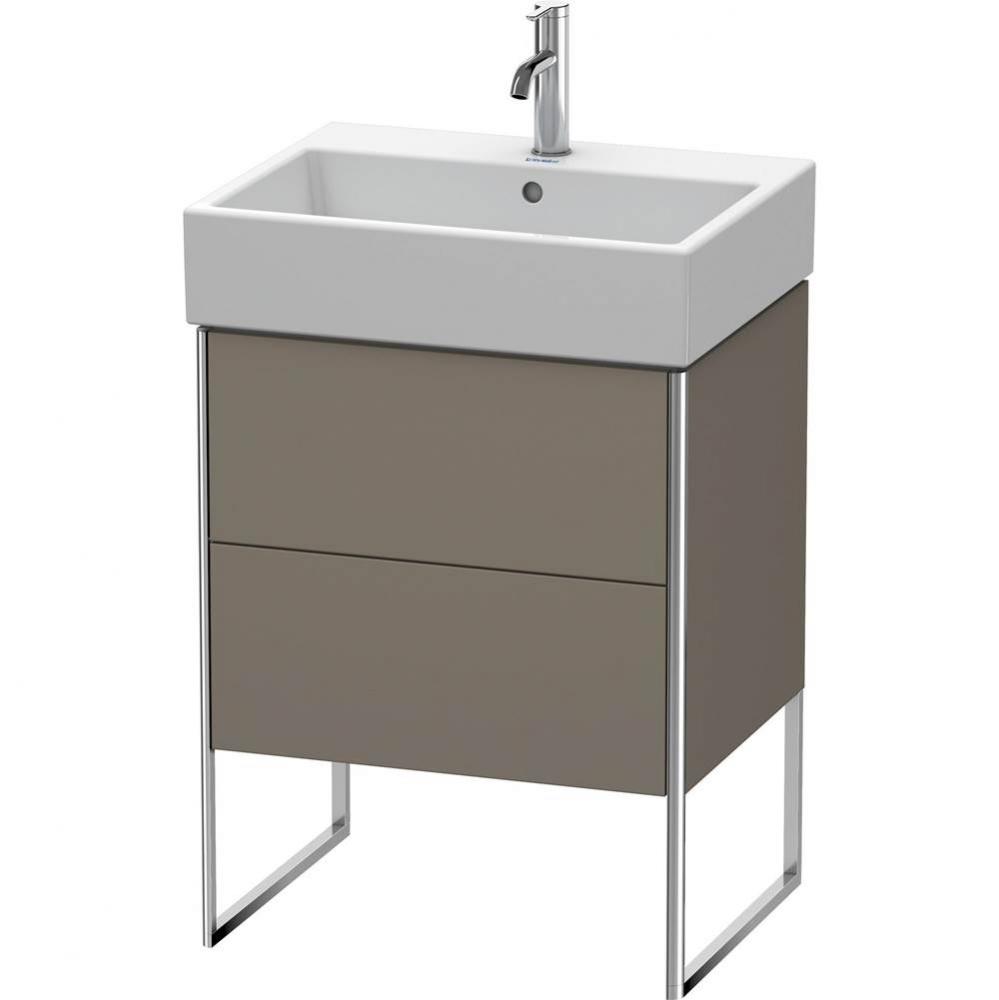 Duravit XSquare Floor Standing Vanity Unit  Flannel Gray Satin Matte