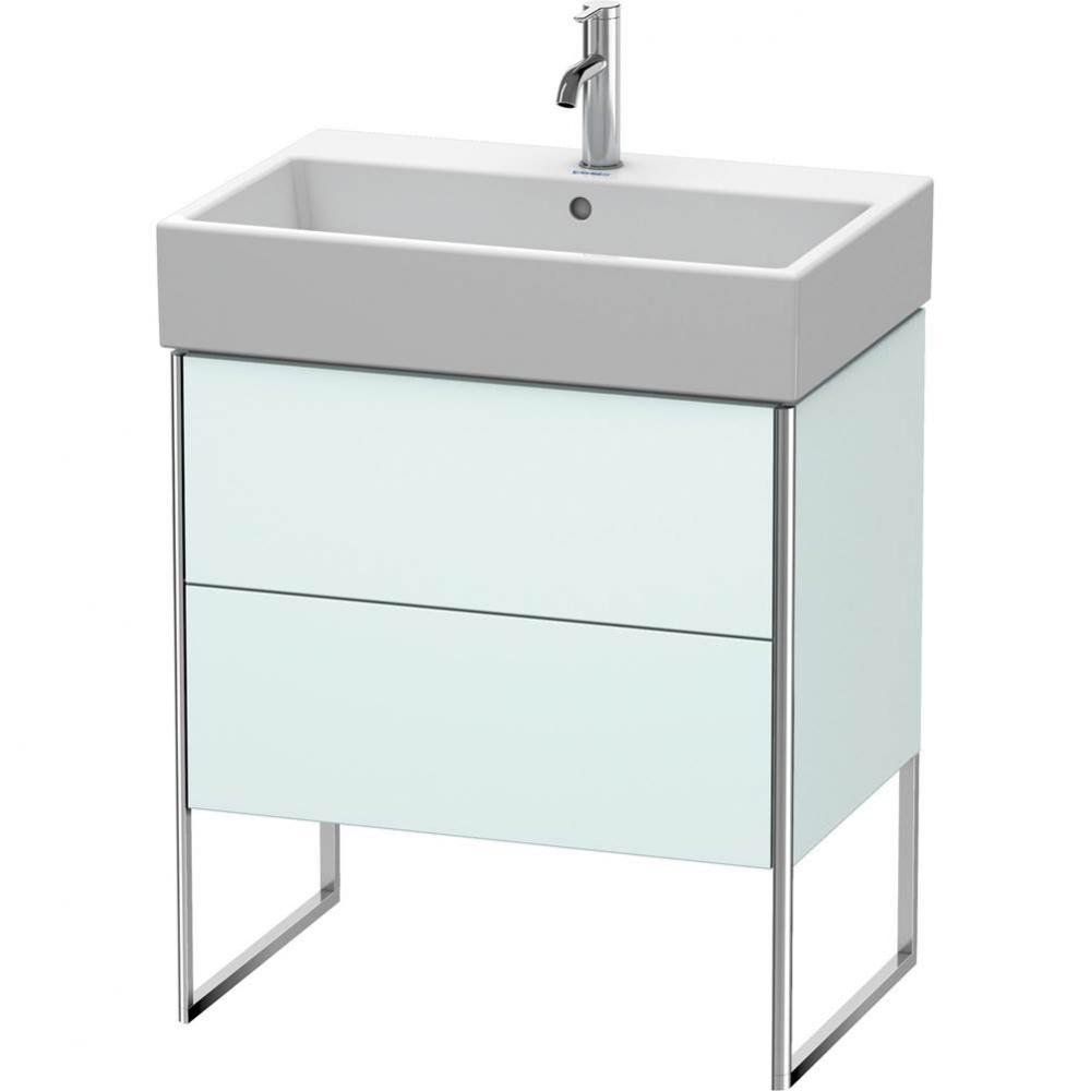 Duravit XSquare Floor Standing Vanity Unit  Light Blue Matte