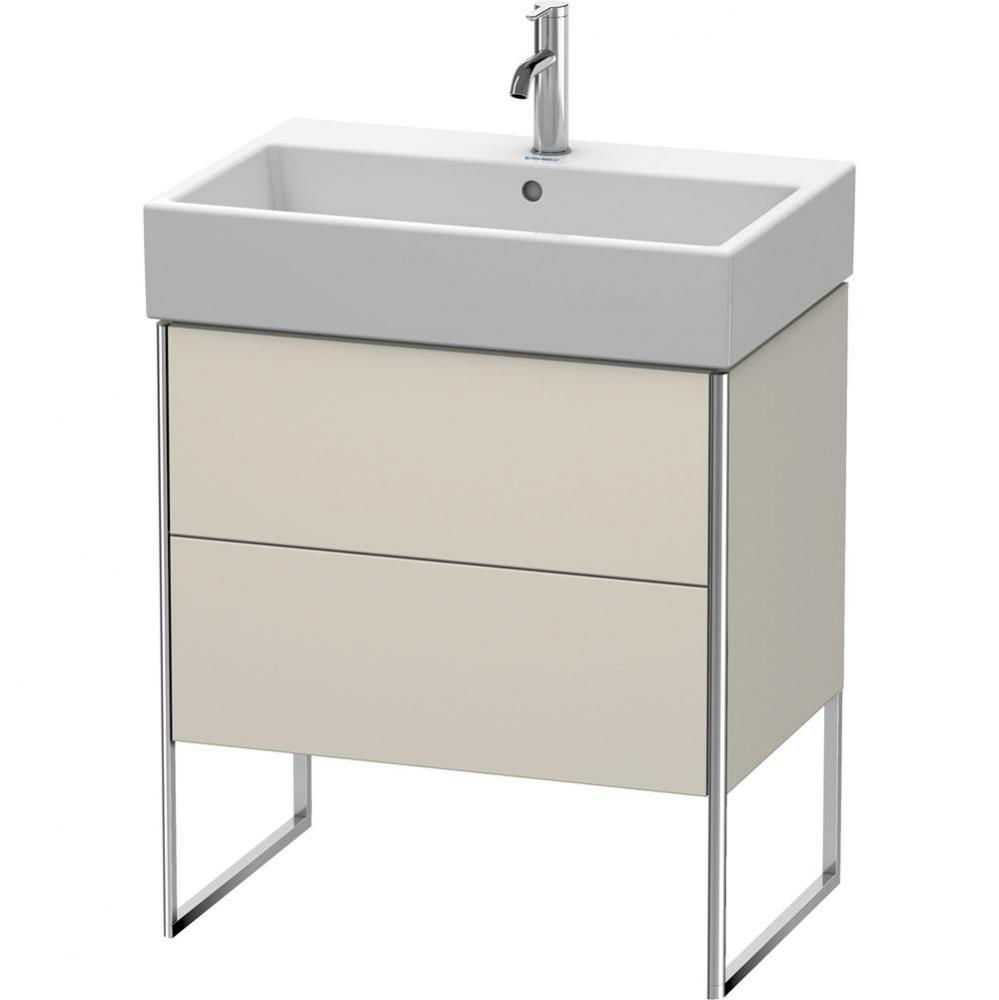 Duravit XSquare Two Drawer Floorstanding Vanity Unit Taupe