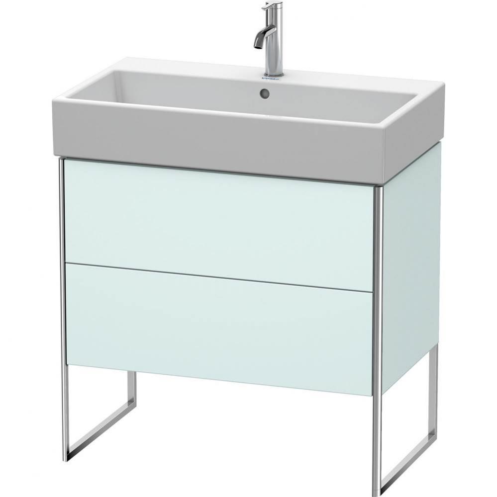 Duravit XSquare Floor Standing Vanity Unit  Light Blue Matte