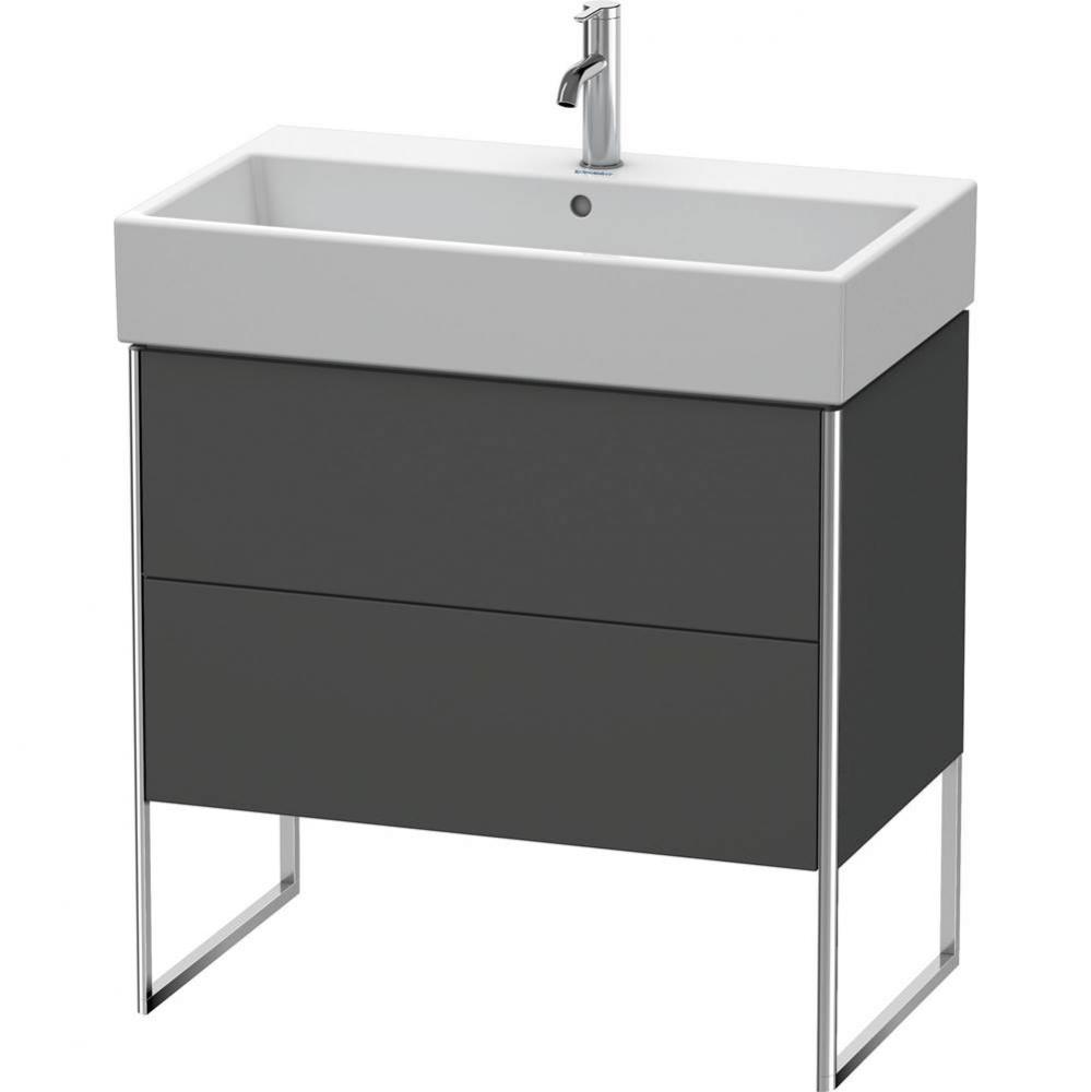 Duravit XSquare Two Drawer Floorstanding Vanity Unit Graphite