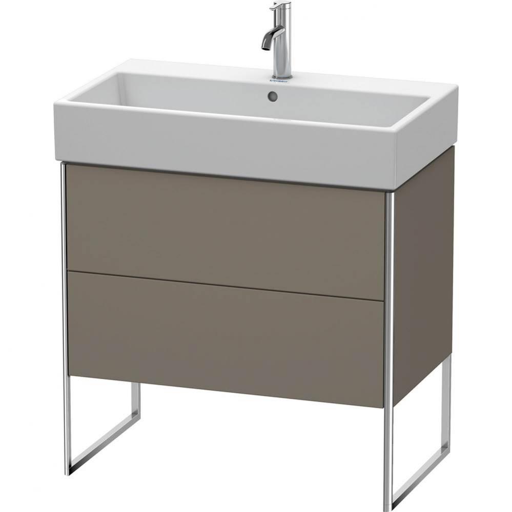 Duravit XSquare Floor Standing Vanity Unit  Flannel Gray Satin Matte