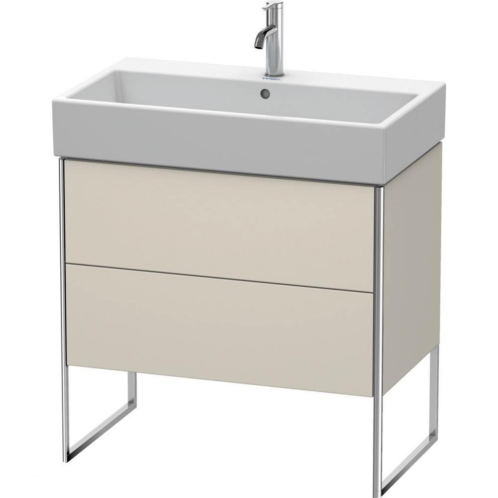 Duravit XSquare Two Drawer Floorstanding Vanity Unit Taupe