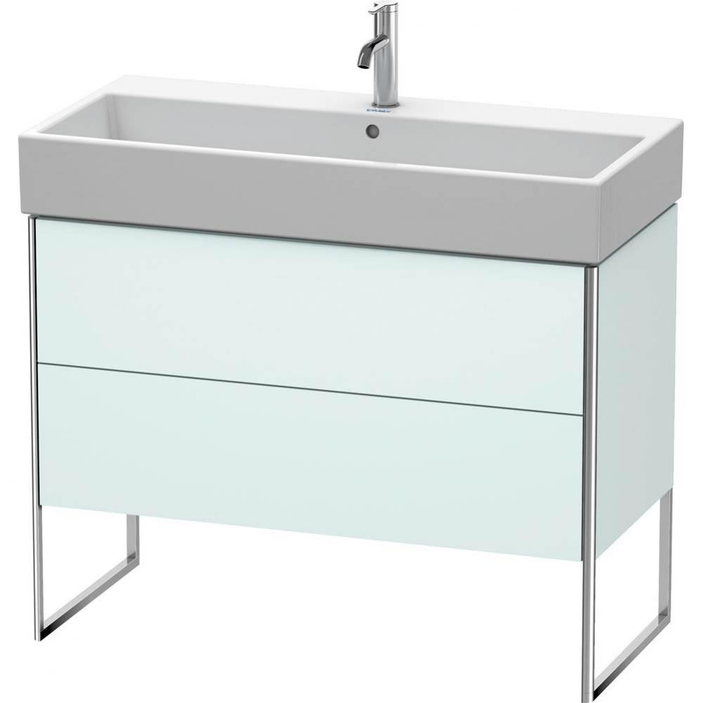 Duravit XSquare Floor Standing Vanity Unit  Light Blue Matte