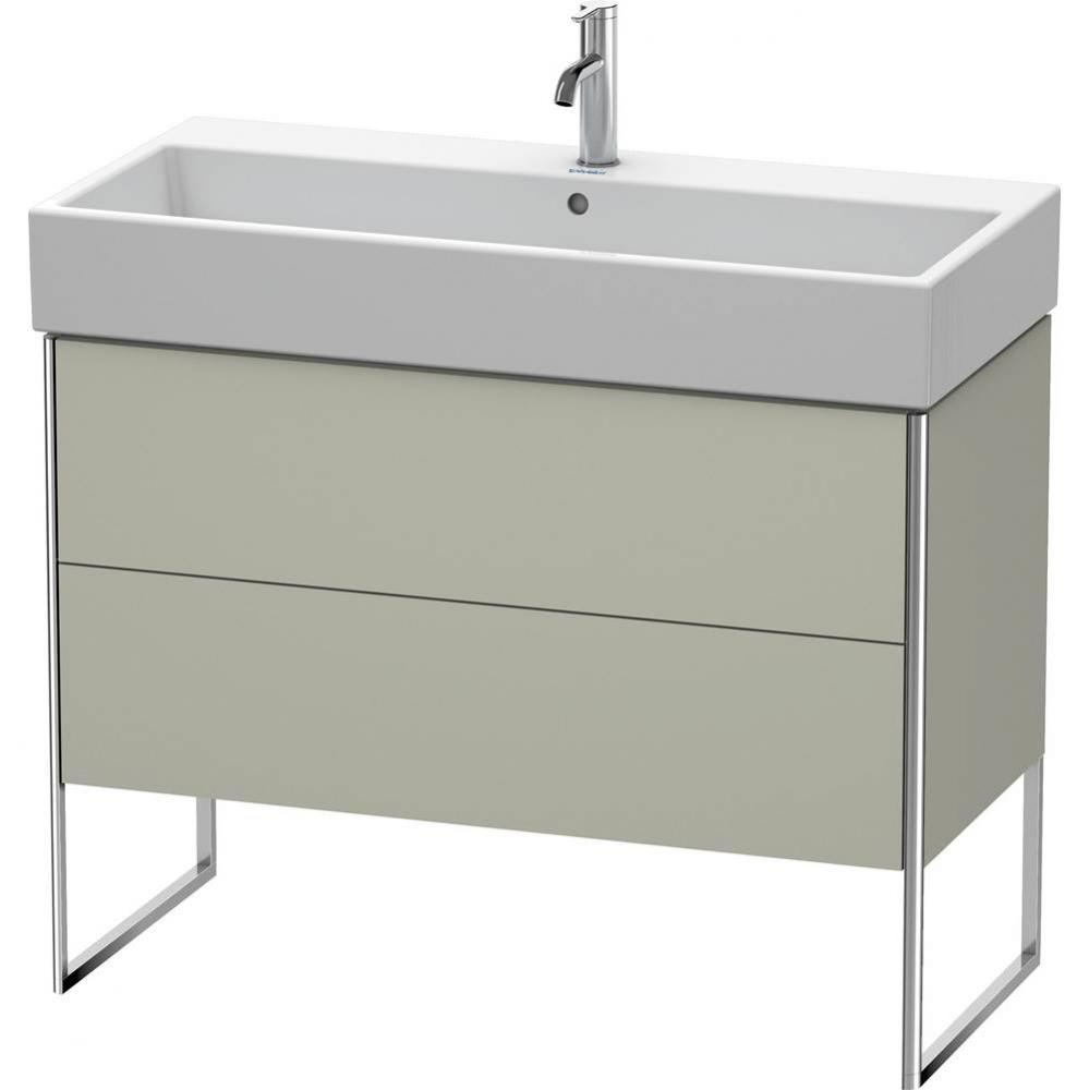 Duravit XSquare Two Drawer Floorstanding Vanity Unit Taupe