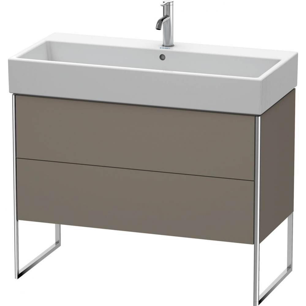 Duravit XSquare Floor Standing Vanity Unit  Flannel Gray Satin Matte