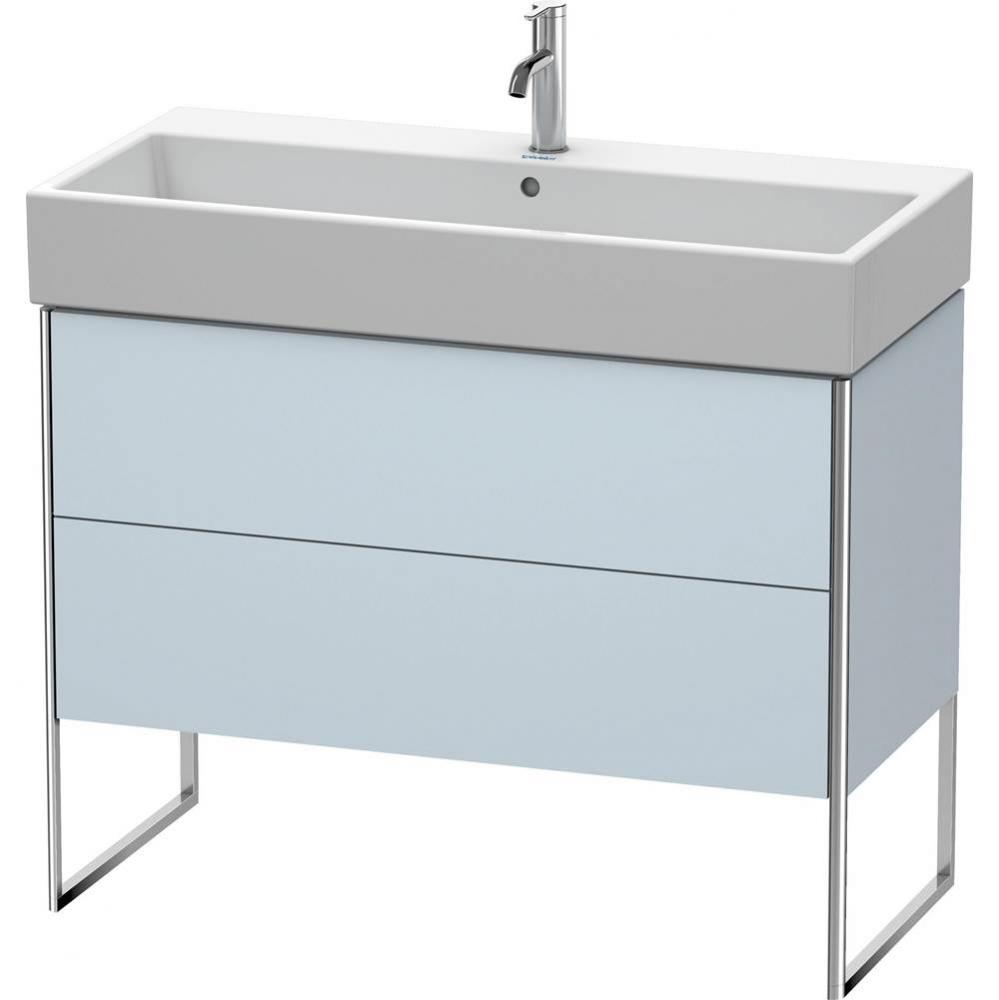 Duravit XSquare Two Drawer Floorstanding Vanity Unit Light Blue