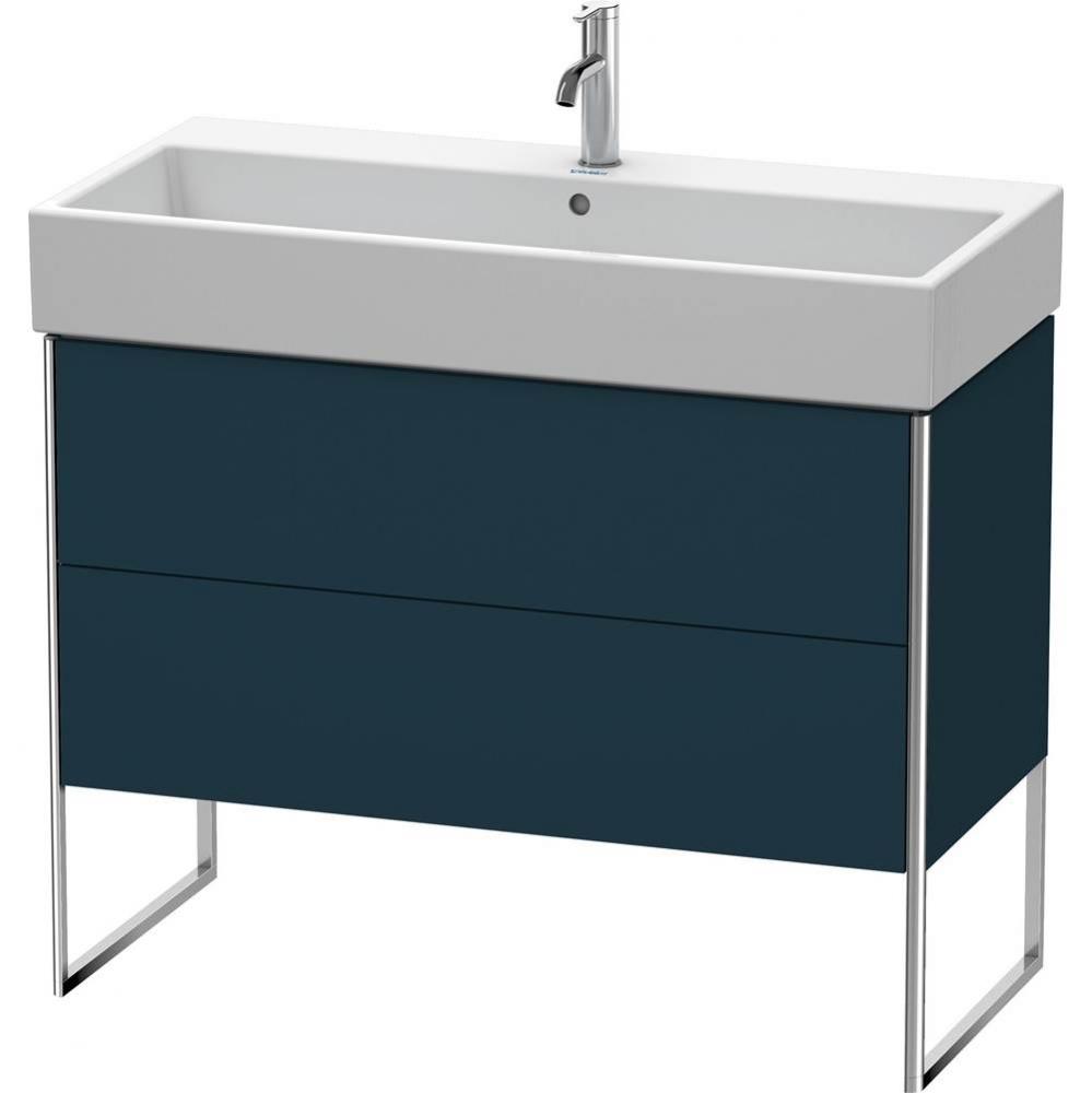 Duravit XSquare Two Drawer Floorstanding Vanity Unit Midnight Blue