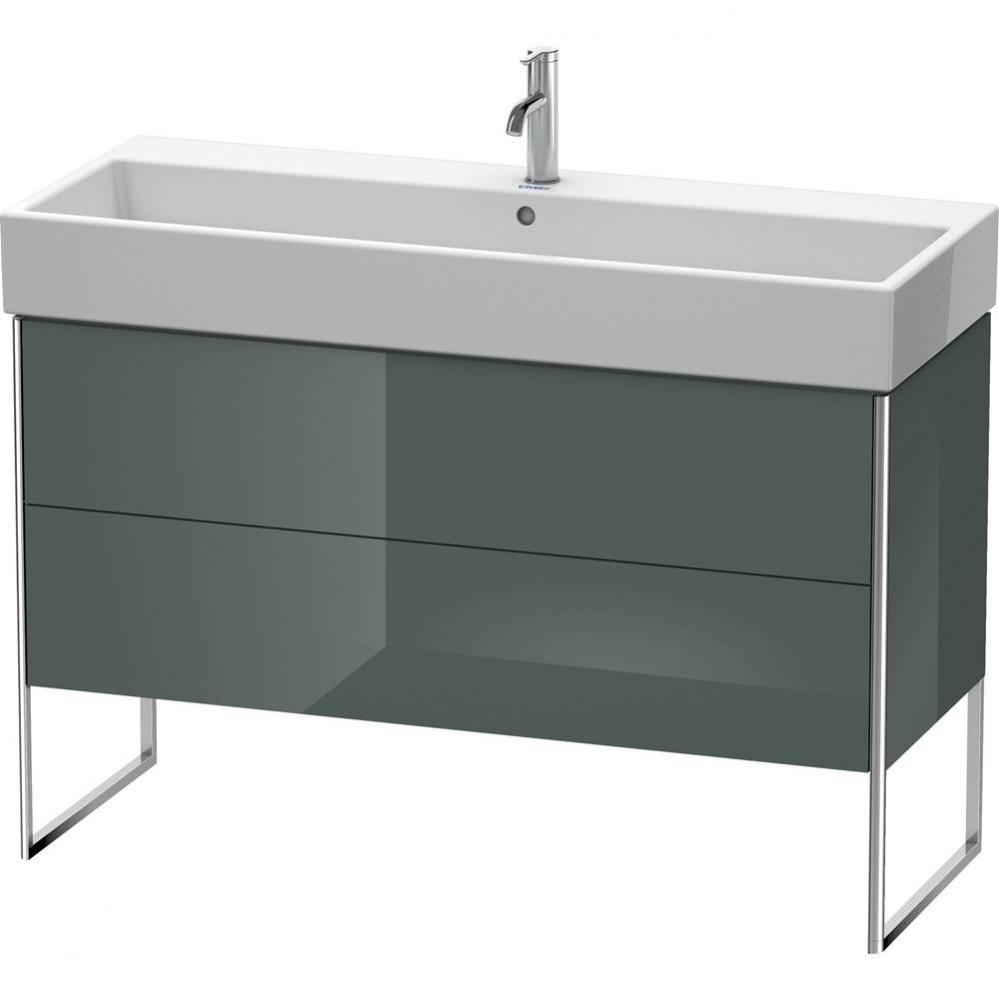 Duravit XSquare Two Drawer Floorstanding Vanity Unit Dolomite Gray