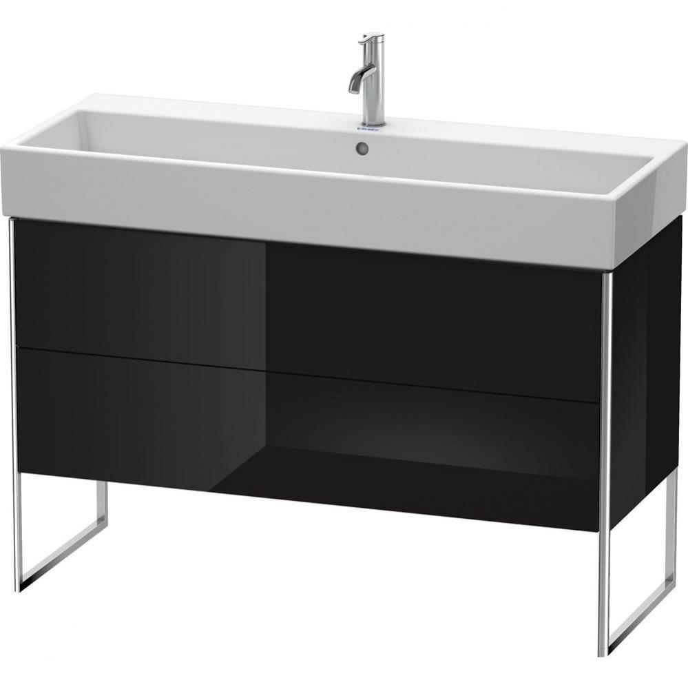 Duravit XSquare Two Drawer Floorstanding Vanity Unit Black