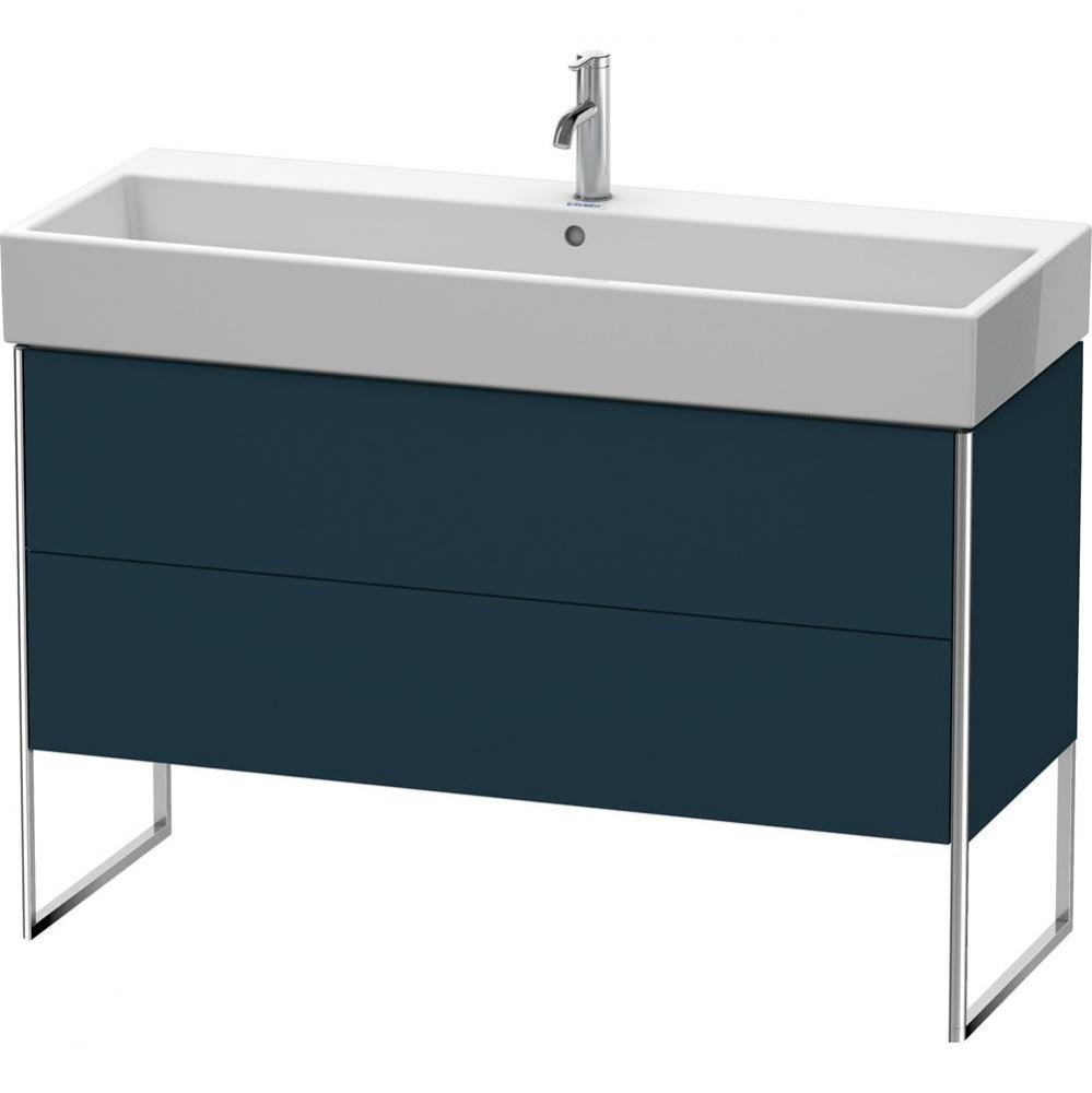 Duravit XSquare Two Drawer Floorstanding Vanity Unit Midnight Blue