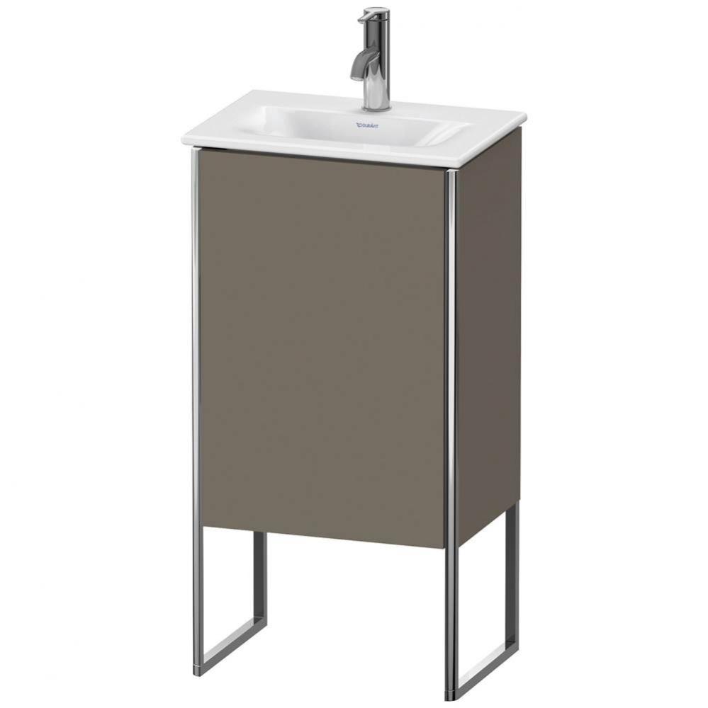 Duravit XSquare One Door Floorstanding Vanity Unit Flannel Gray