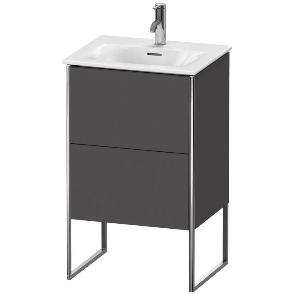 Duravit XSquare Two Drawer Floorstanding Vanity Unit Graphite