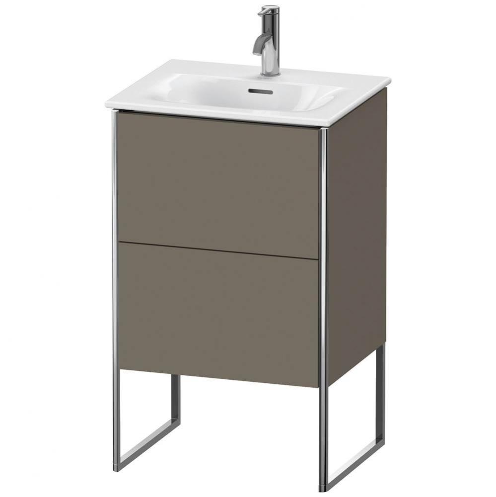 Duravit XSquare Floor Standing Vanity Unit  Flannel Gray Satin Matte